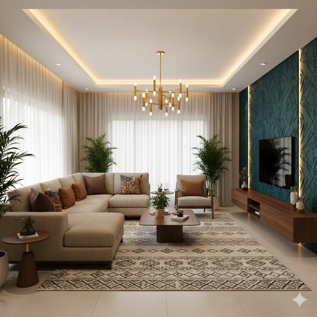 Bespoke Living Room Interior Services Kottayam