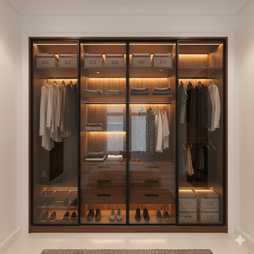 Maximizing Space with Floor-to-Ceiling Wardrobe Designs